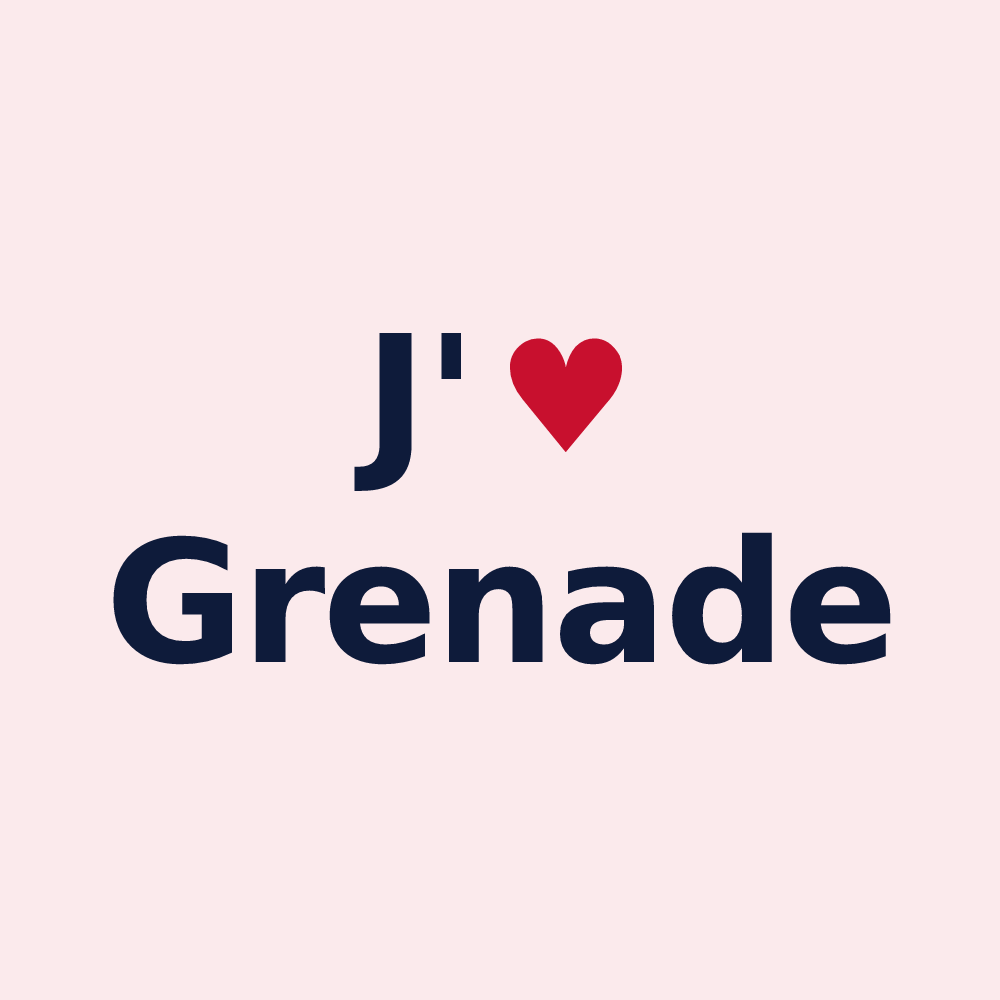 Magnet personnalisé Grenade — design J'aime Grenade