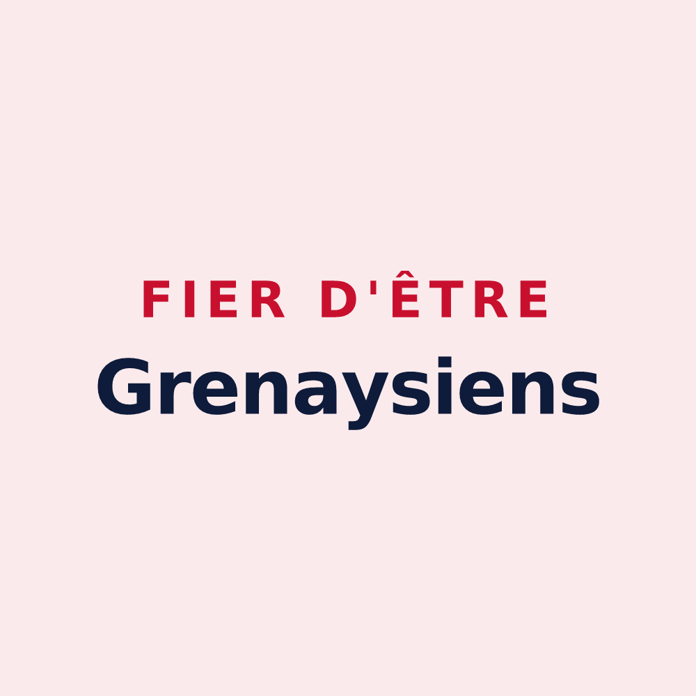 Magnet « Fier d'être Grenaysiens » — design pour Grenay