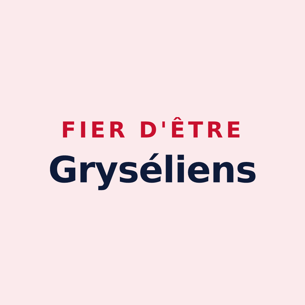 Magnet « Fier d'être Gryséliens » — design pour Gréoux-les-Bains