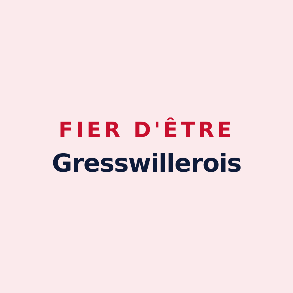 Magnet « Fier d'être Gresswillerois » — design pour Gresswiller