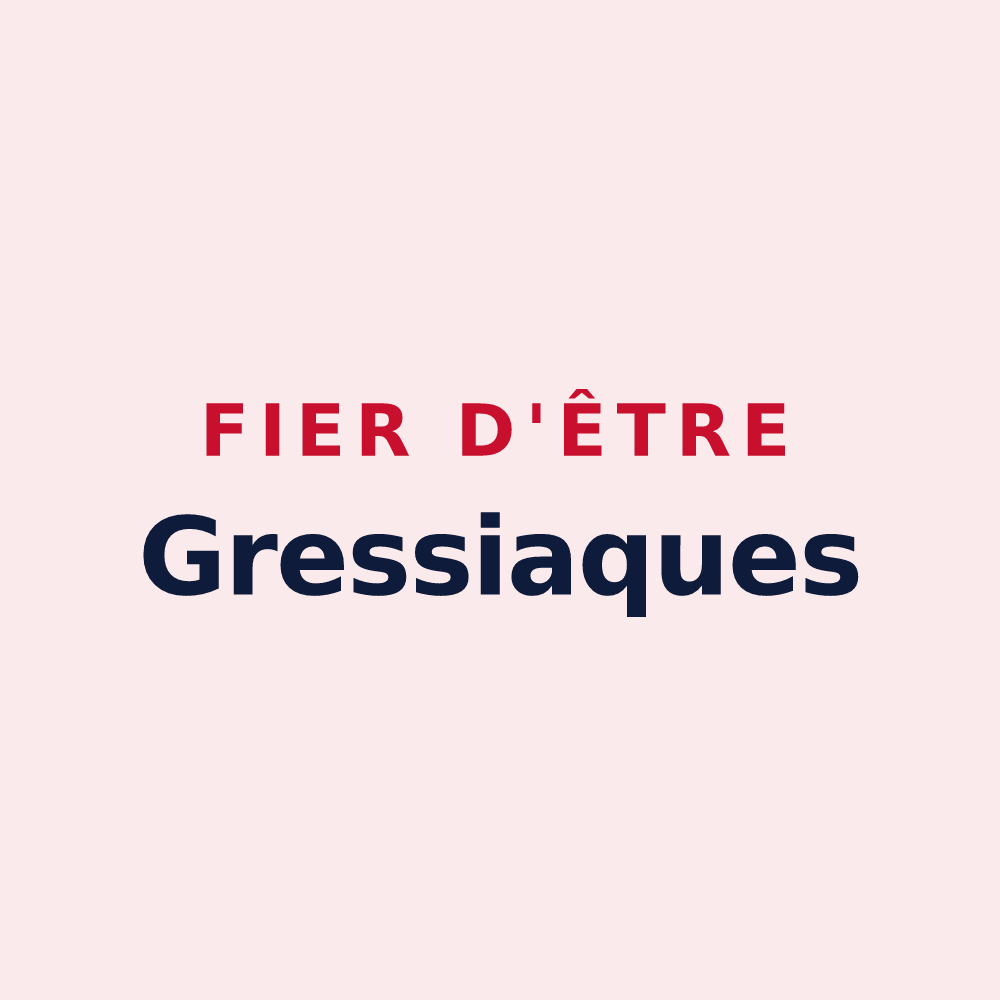 Magnet « Fier d'être Gressiaques » — design pour Gressy