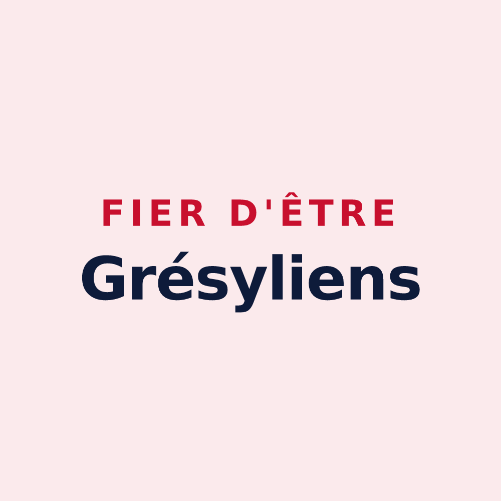 Magnet « Fier d'être Grésyliens » — design pour Grésy-sur-Aix