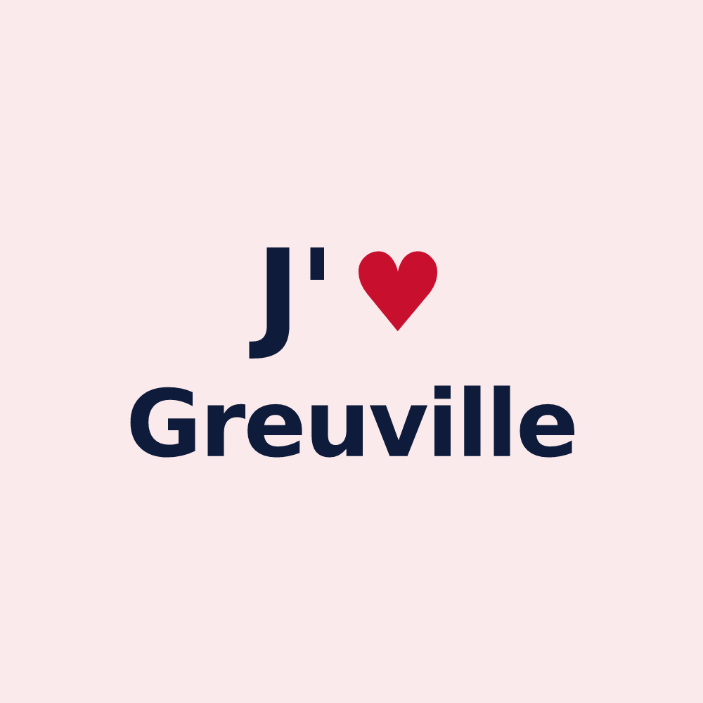 Magnet personnalisé Greuville — design J'aime Greuville