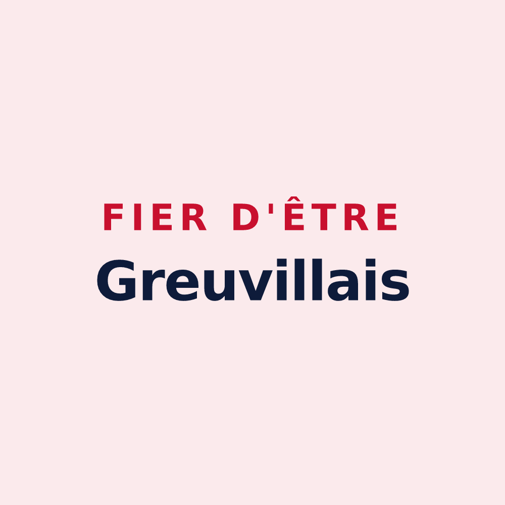 Magnet « Fier d'être Greuvillais » — design pour Greuville