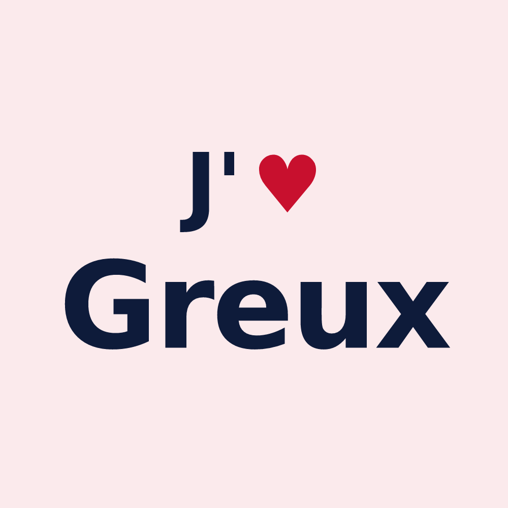 Magnet personnalisé Greux — design J'aime Greux