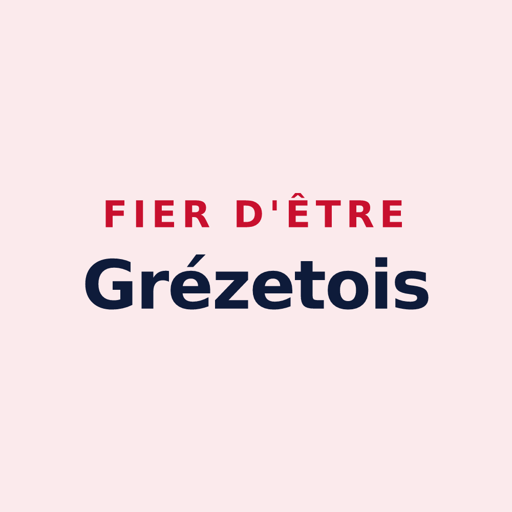 Magnet « Fier d'être Grézetois » — design pour Grézet-Cavagnan