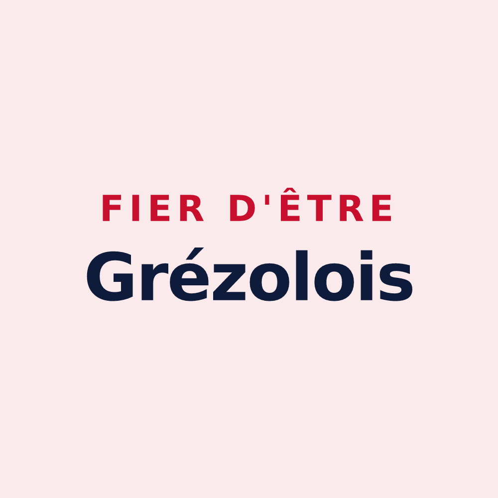 Magnet « Fier d'être Grézolois » — design pour Grézieux-le-Fromental