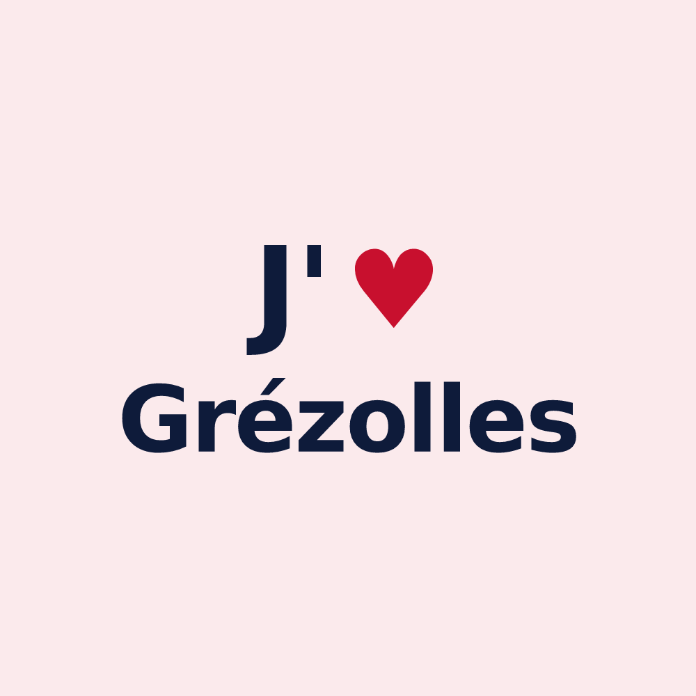 Magnet personnalisé Grézolles — design J'aime Grézolles