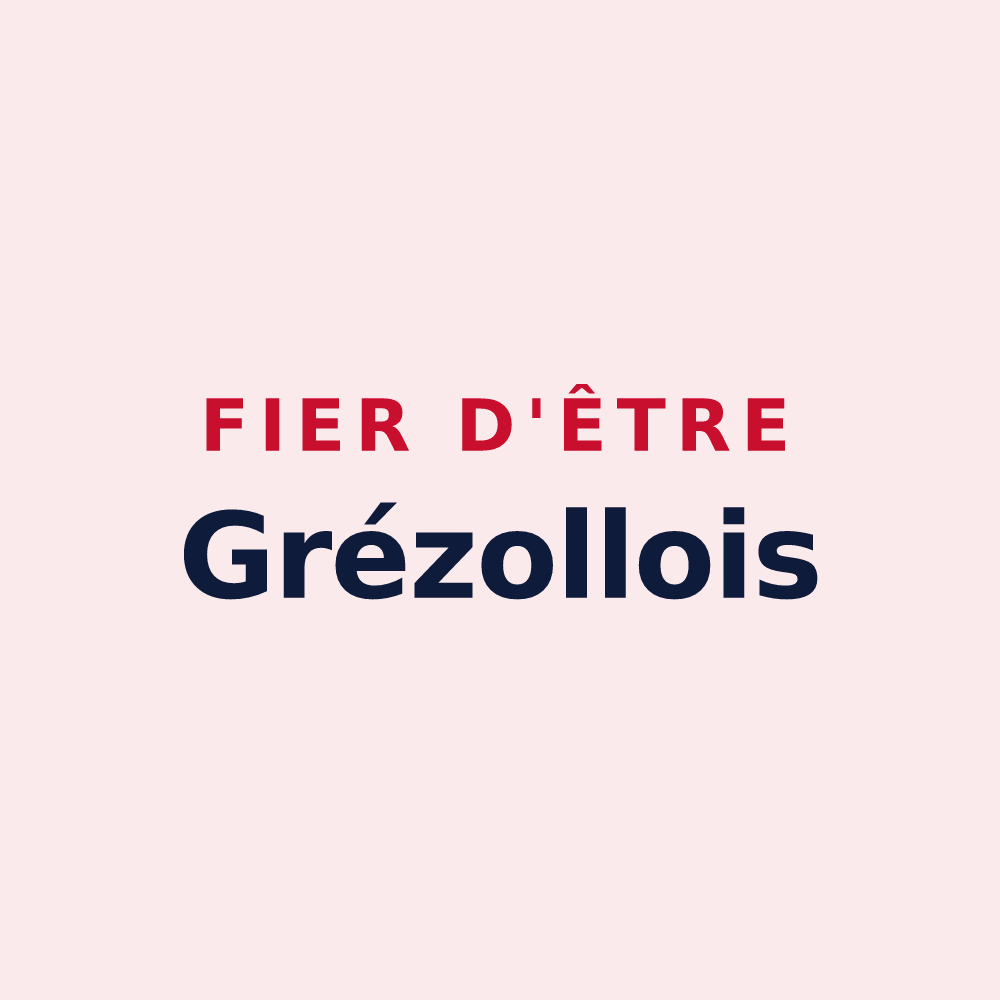 Magnet « Fier d'être Grézollois » — design pour Grézolles