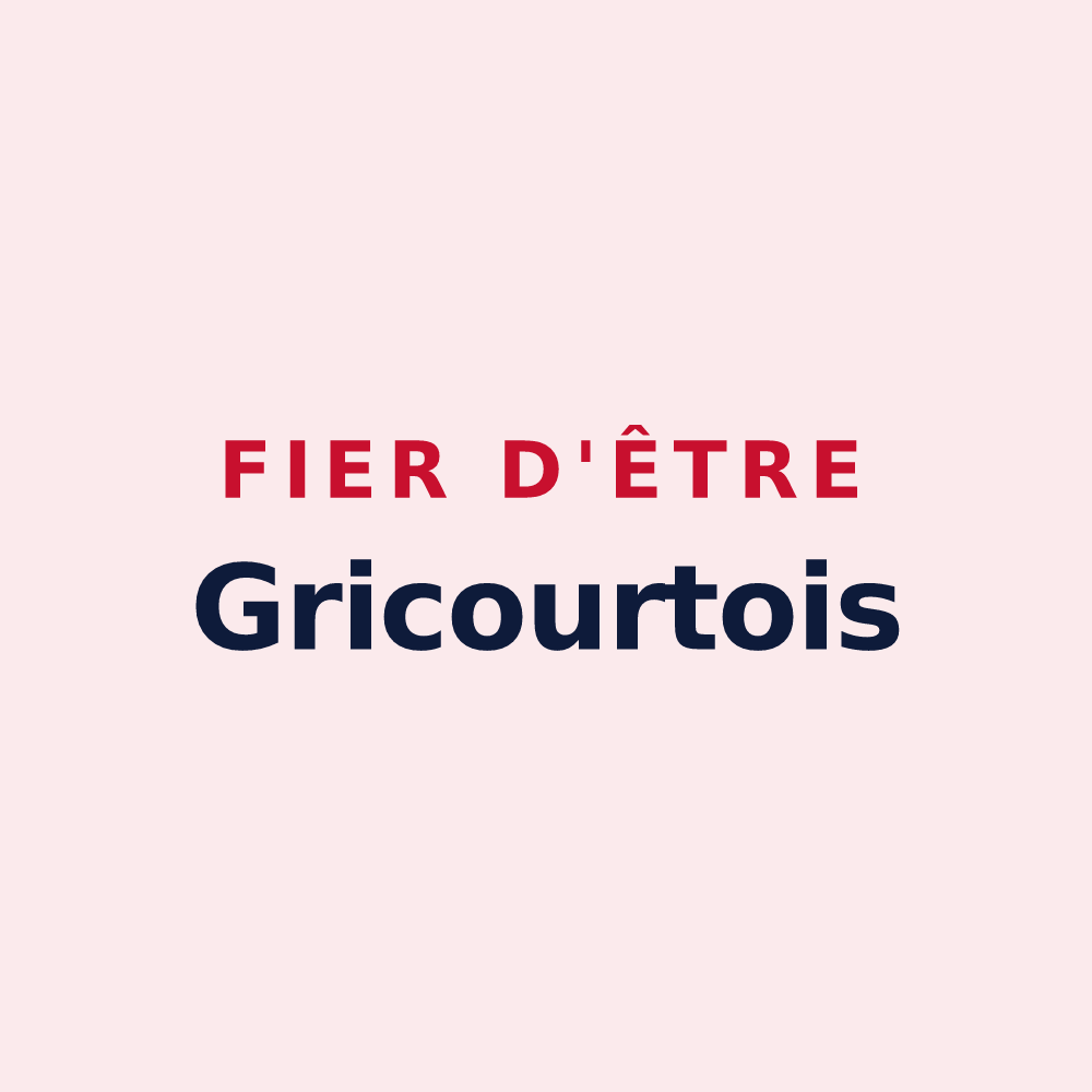 Magnet « Fier d'être Gricourtois » — design pour Gricourt