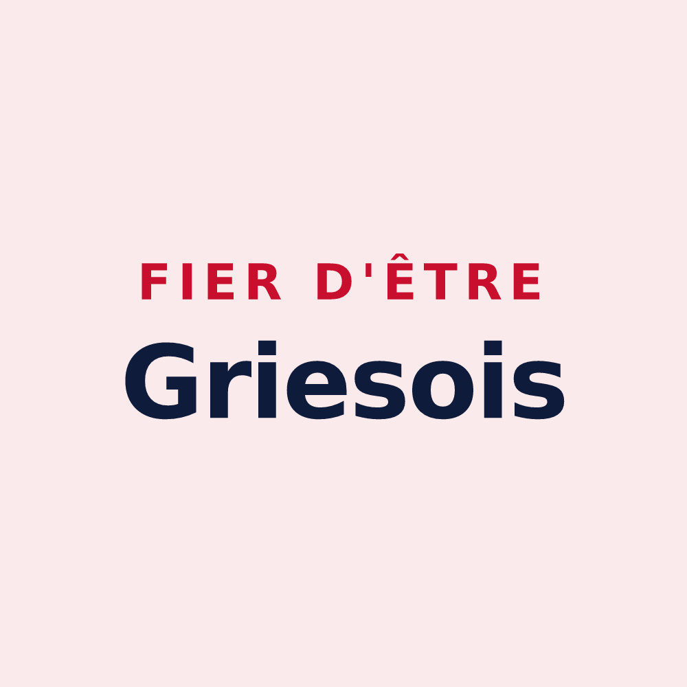 Magnet « Fier d'être Griesois » — design pour Gries