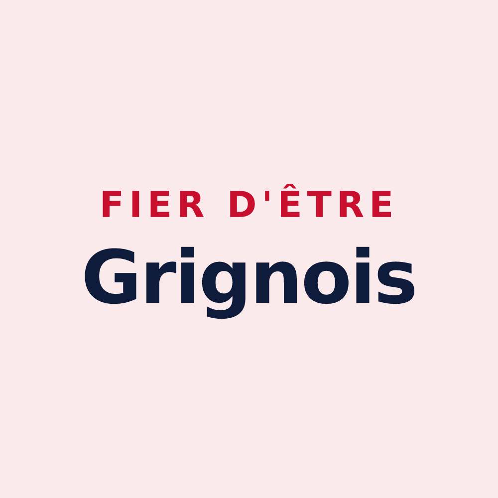 Magnet « Fier d'être Grignois » — design pour Grigny