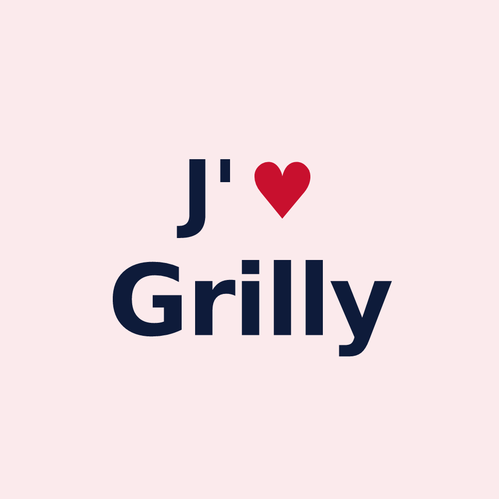 Magnet personnalisé Grilly — design J'aime Grilly