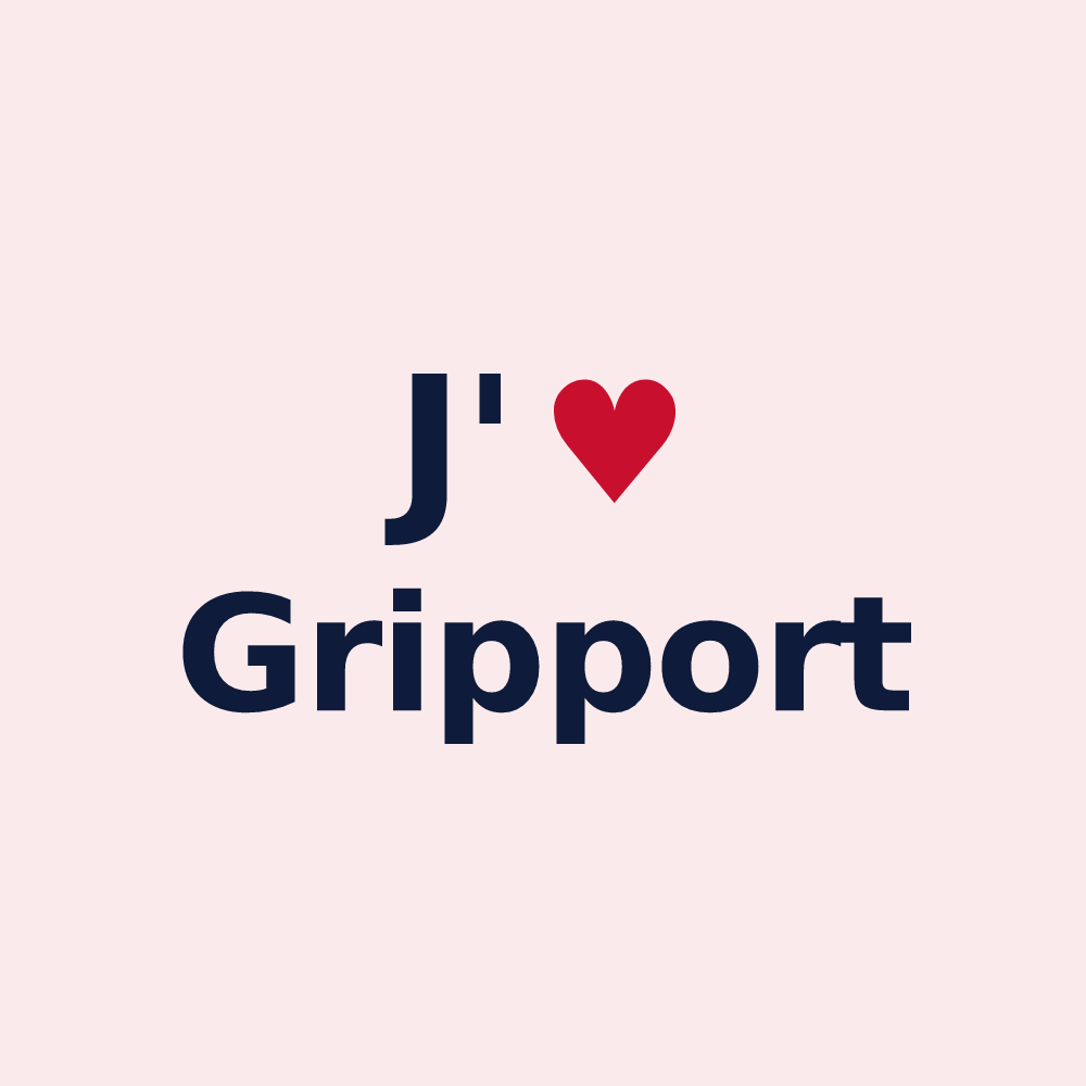 Magnet personnalisé Gripport — design J'aime Gripport