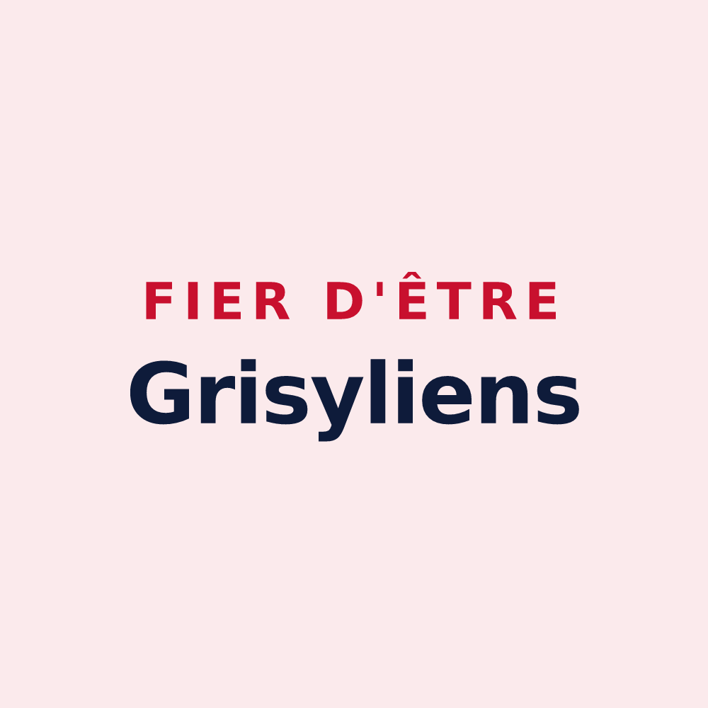 Magnet « Fier d'être Grisyliens » — design pour Grisy-les-Plâtres