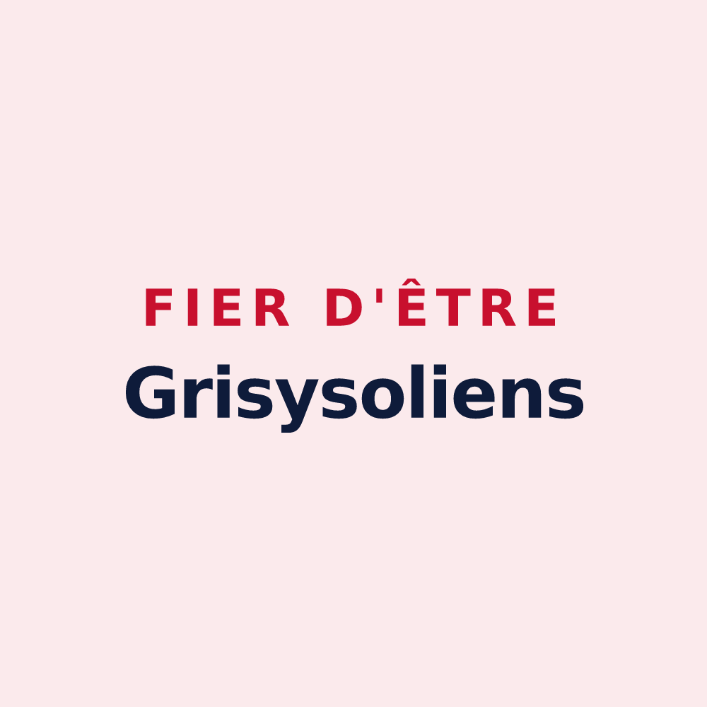 Magnet « Fier d'être Grisysoliens » — design pour Grisy-Suisnes
