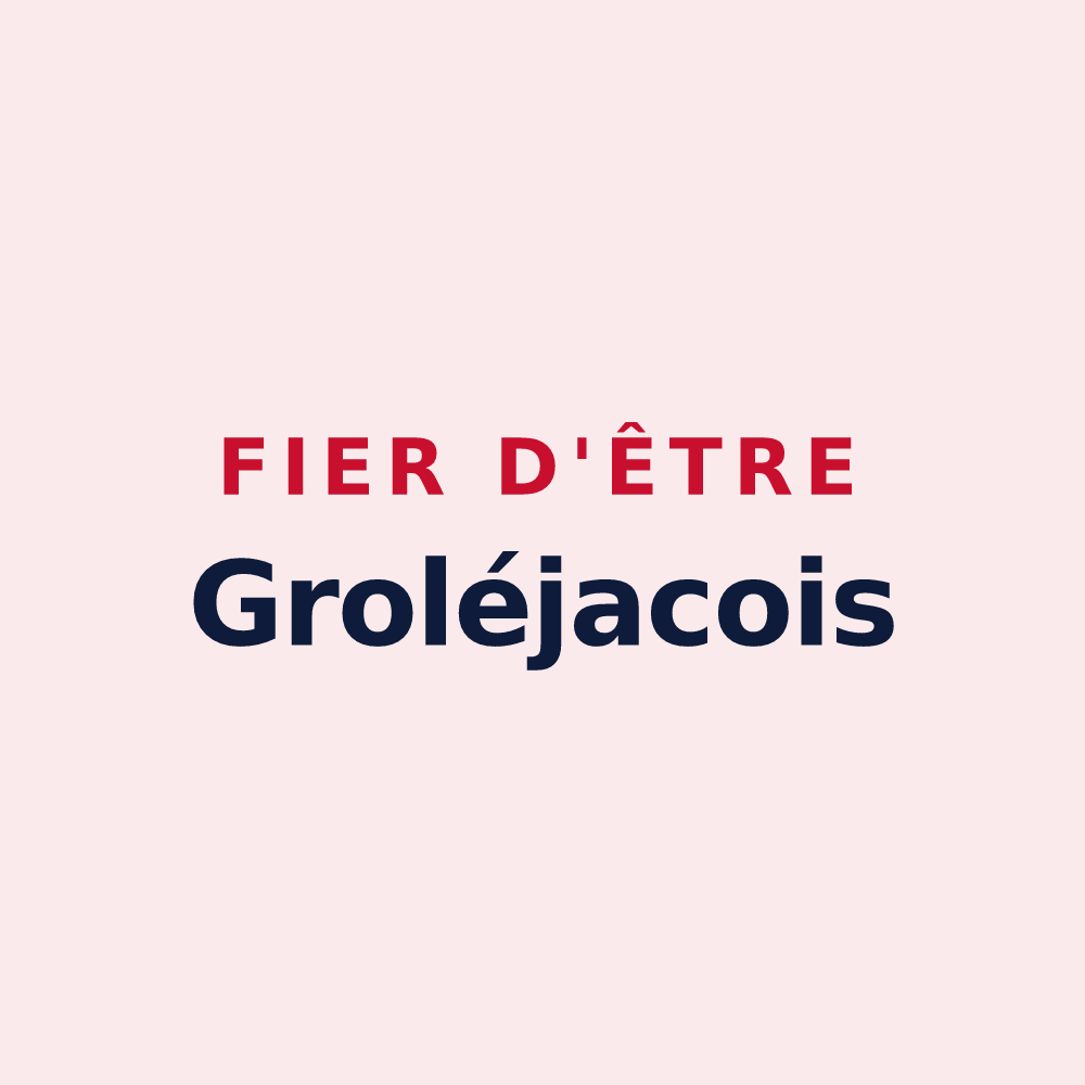 Magnet « Fier d'être Groléjacois » — design pour Groléjac