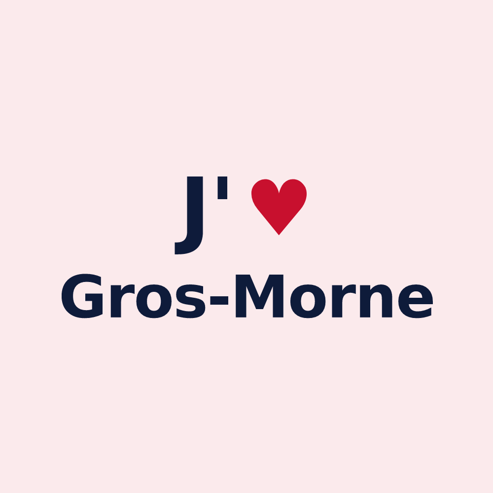 Magnet personnalisé Gros-Morne — design J'aime Gros-Morne