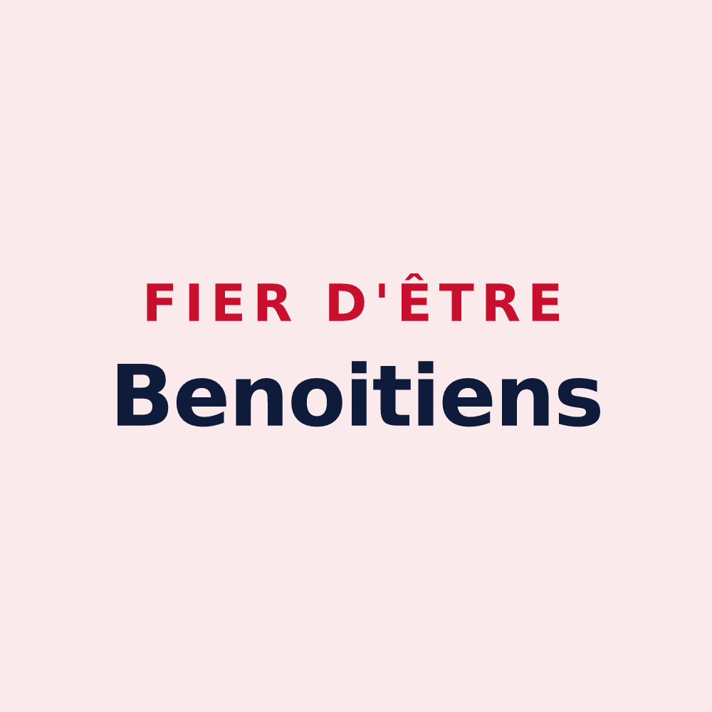 Magnet « Fier d'être Benoitiens » — design pour Groslée-Saint-Benoit