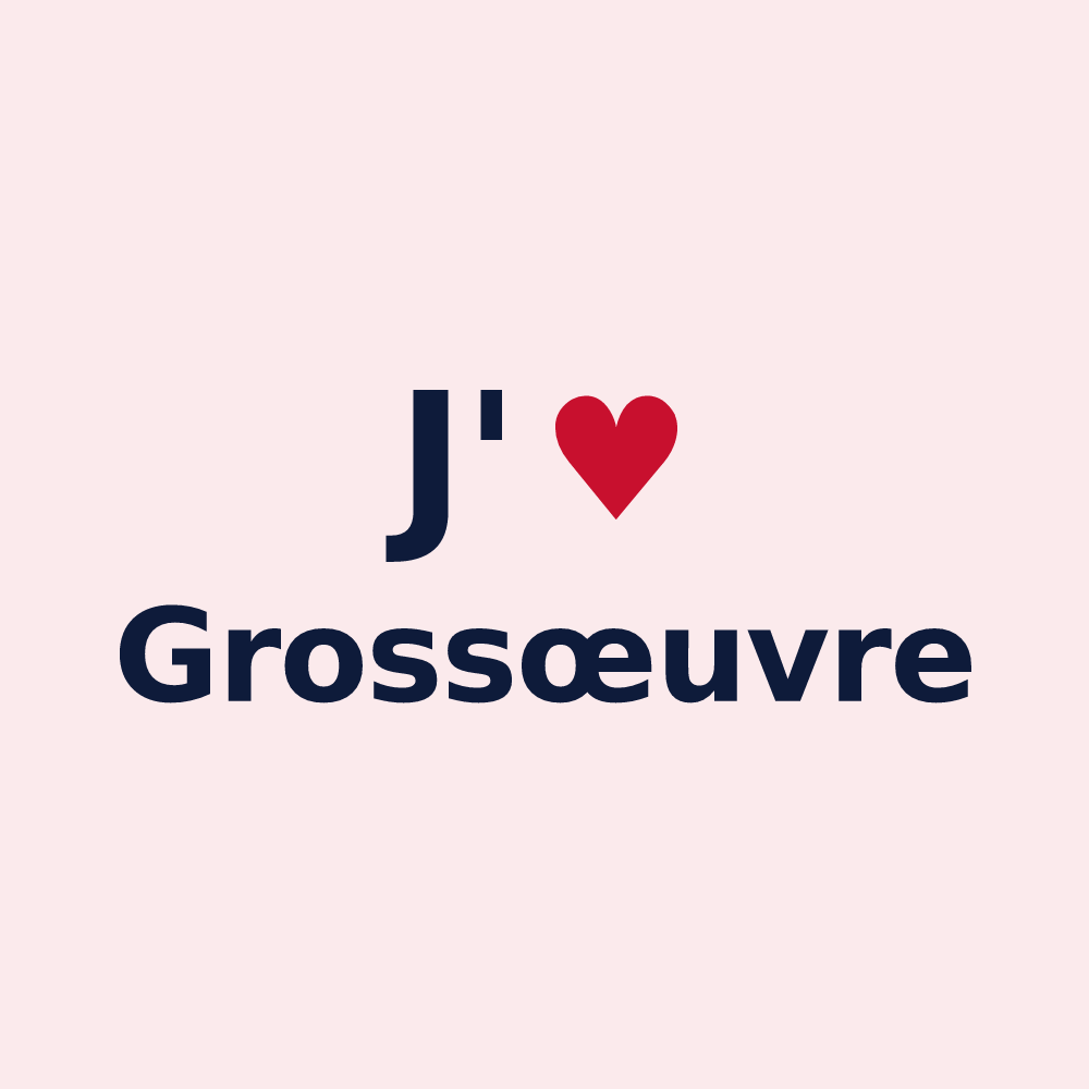 Magnet personnalisé Grossœuvre — design J'aime Grossœuvre
