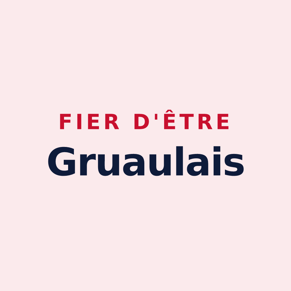 Magnet « Fier d'être Gruaulais » — design pour Grues