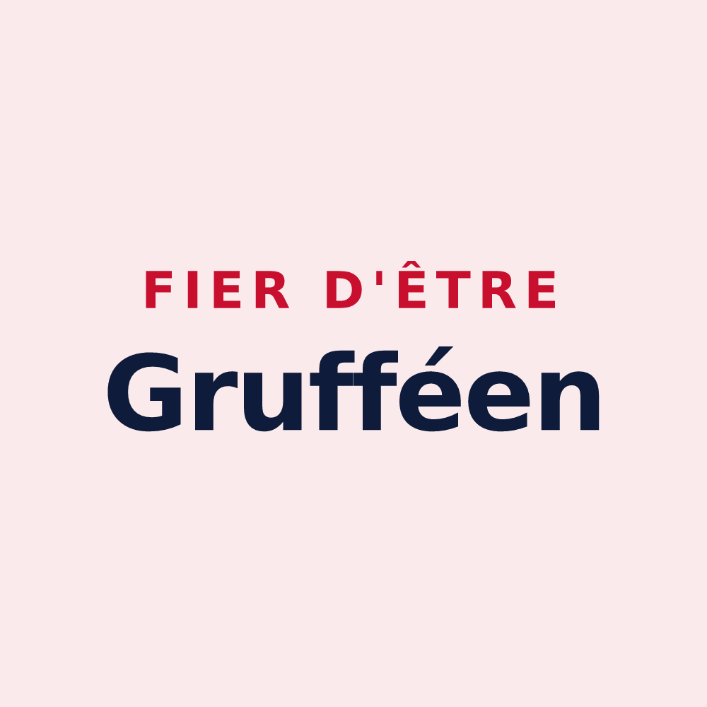 Magnet « Fier d'être Grufféen » — design pour Gruffy