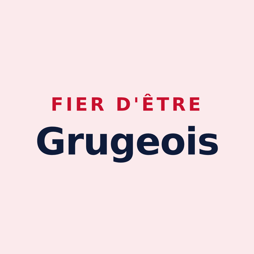 Magnet « Fier d'être Grugeois » — design pour Grugies