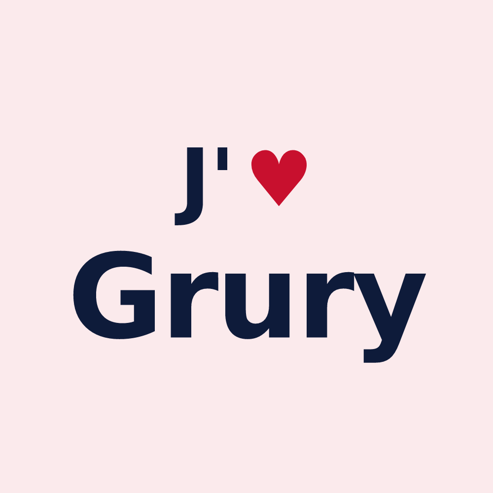 Magnet personnalisé Grury — design J'aime Grury