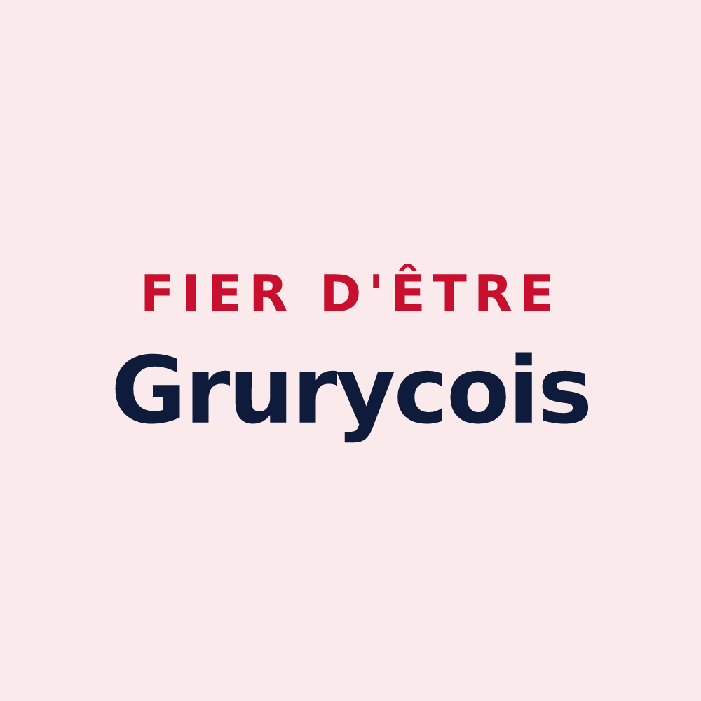 Magnet « Fier d'être Grurycois » — design pour Grury