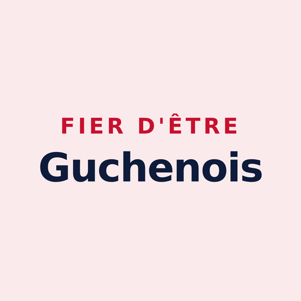 Magnet « Fier d'être Guchenois » — design pour Guchen