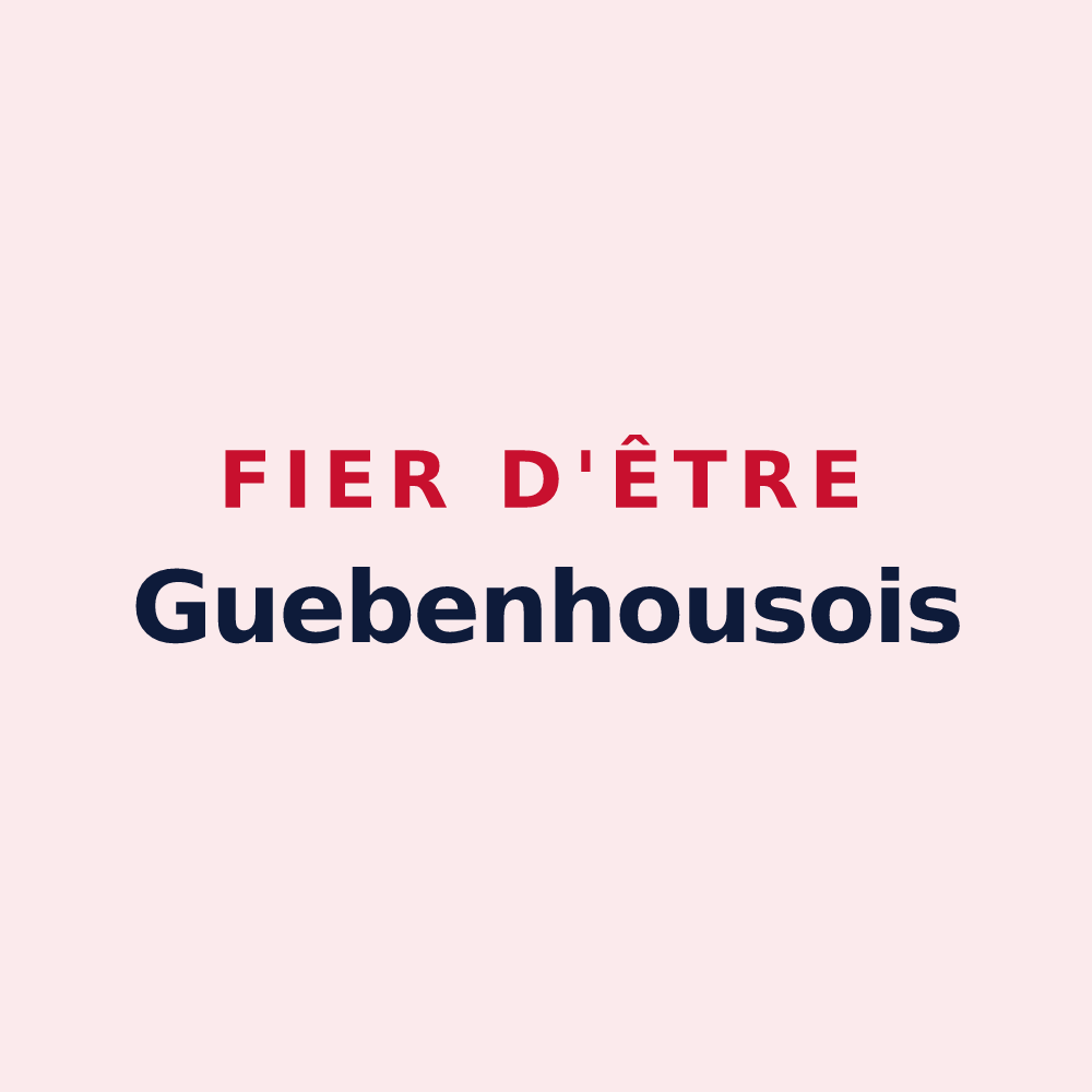 Magnet « Fier d'être Guebenhousois » — design pour Guebenhouse