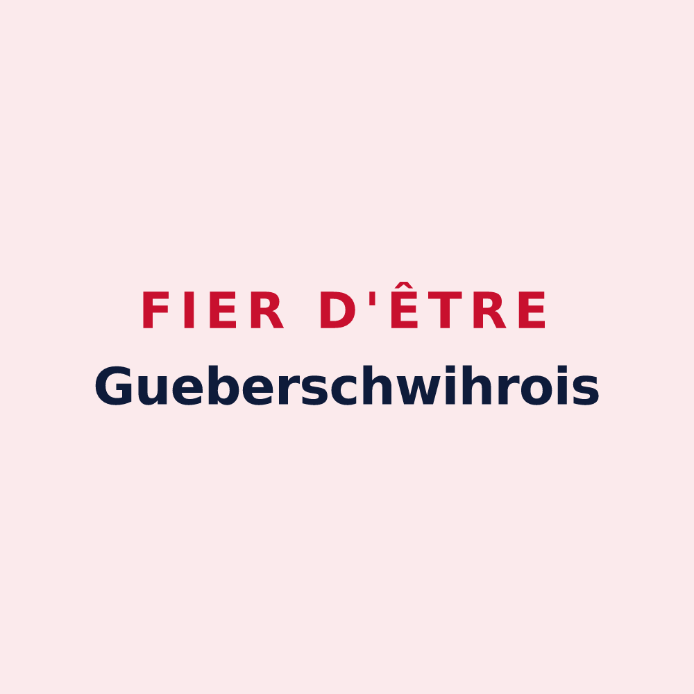 Magnet « Fier d'être Gueberschwihrois » — design pour Gueberschwihr