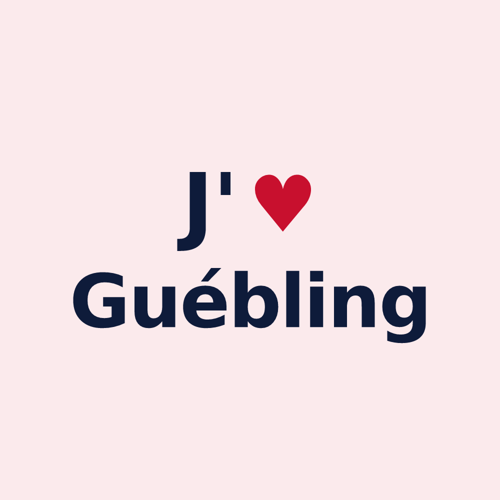Magnet personnalisé Guébling — design J'aime Guébling