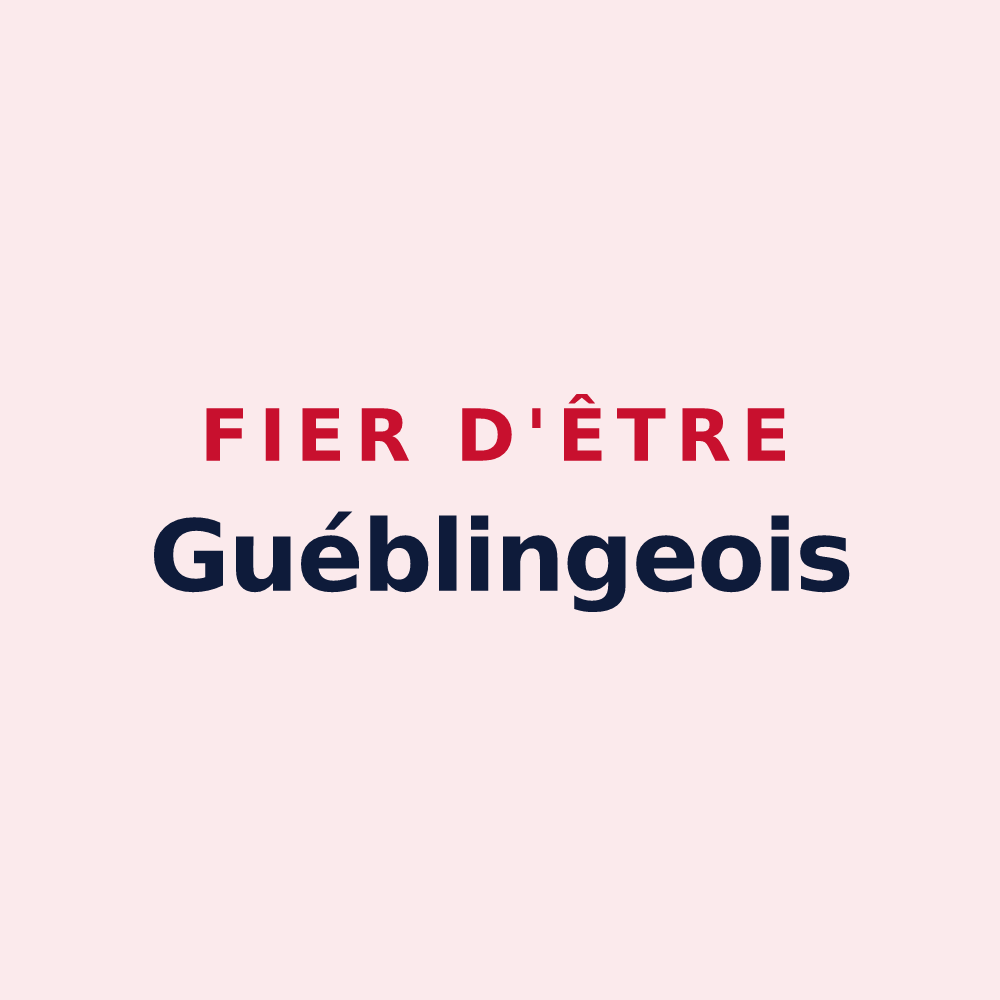 Magnet « Fier d'être Guéblingeois » — design pour Guébling