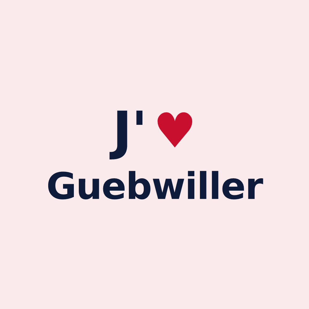 Magnet personnalisé Guebwiller — design J'aime Guebwiller
