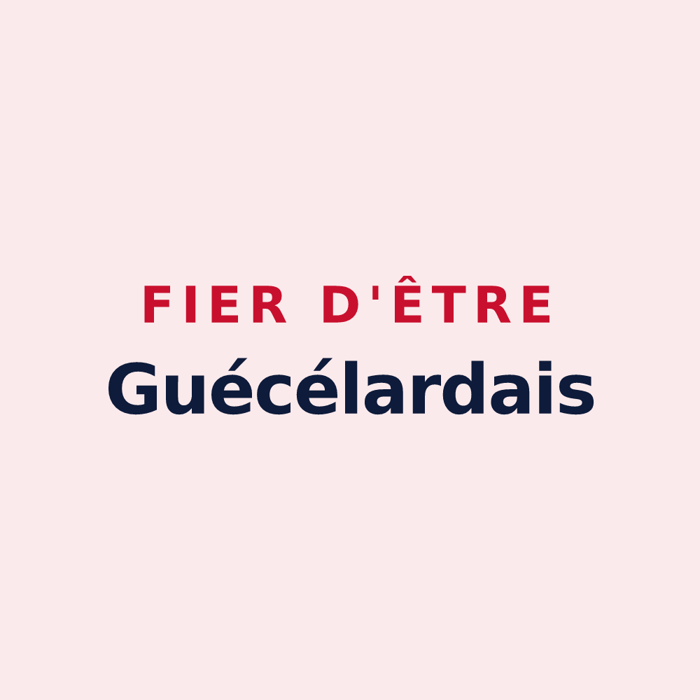 Magnet « Fier d'être Guécélardais » — design pour Guécélard