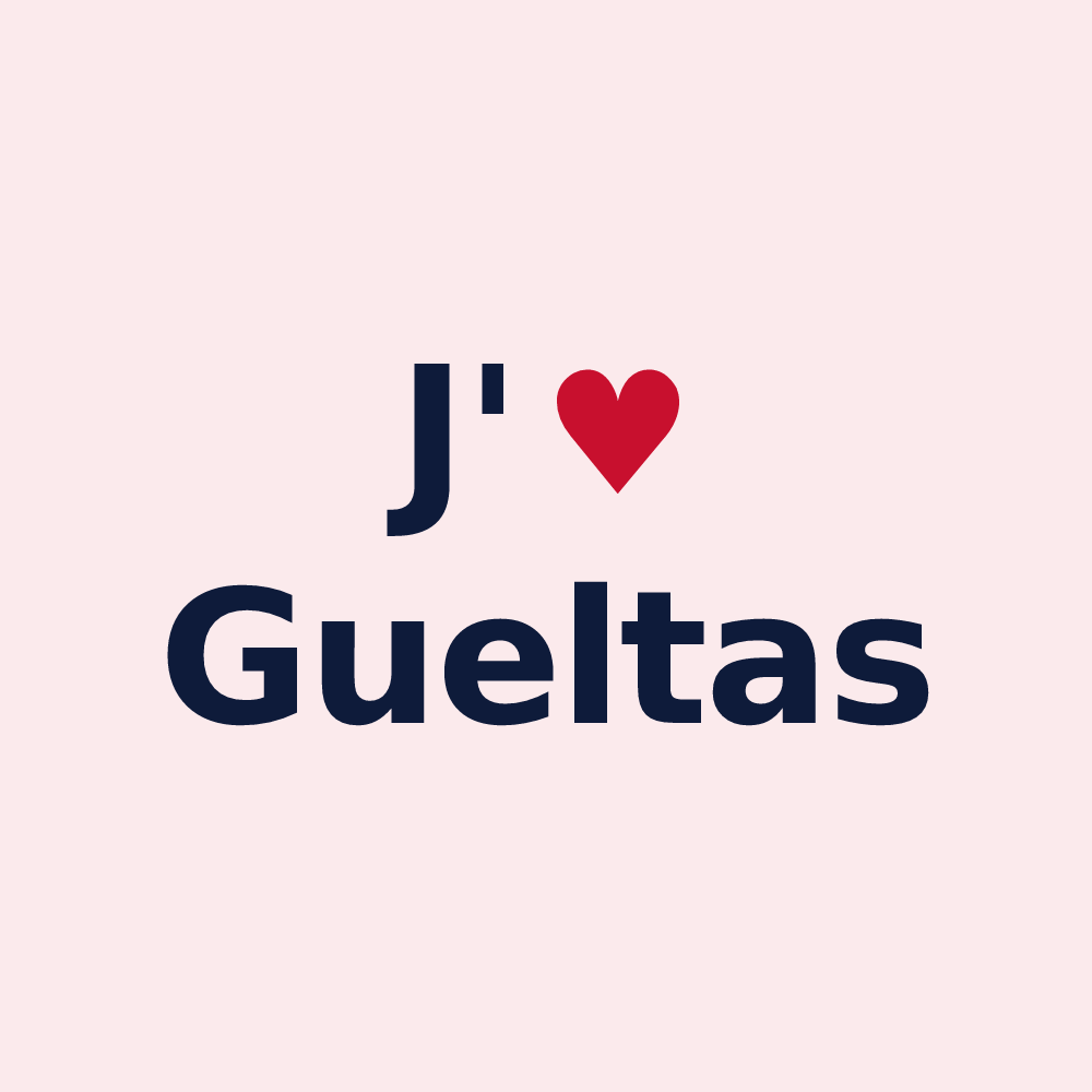 Magnet personnalisé Gueltas — design J'aime Gueltas