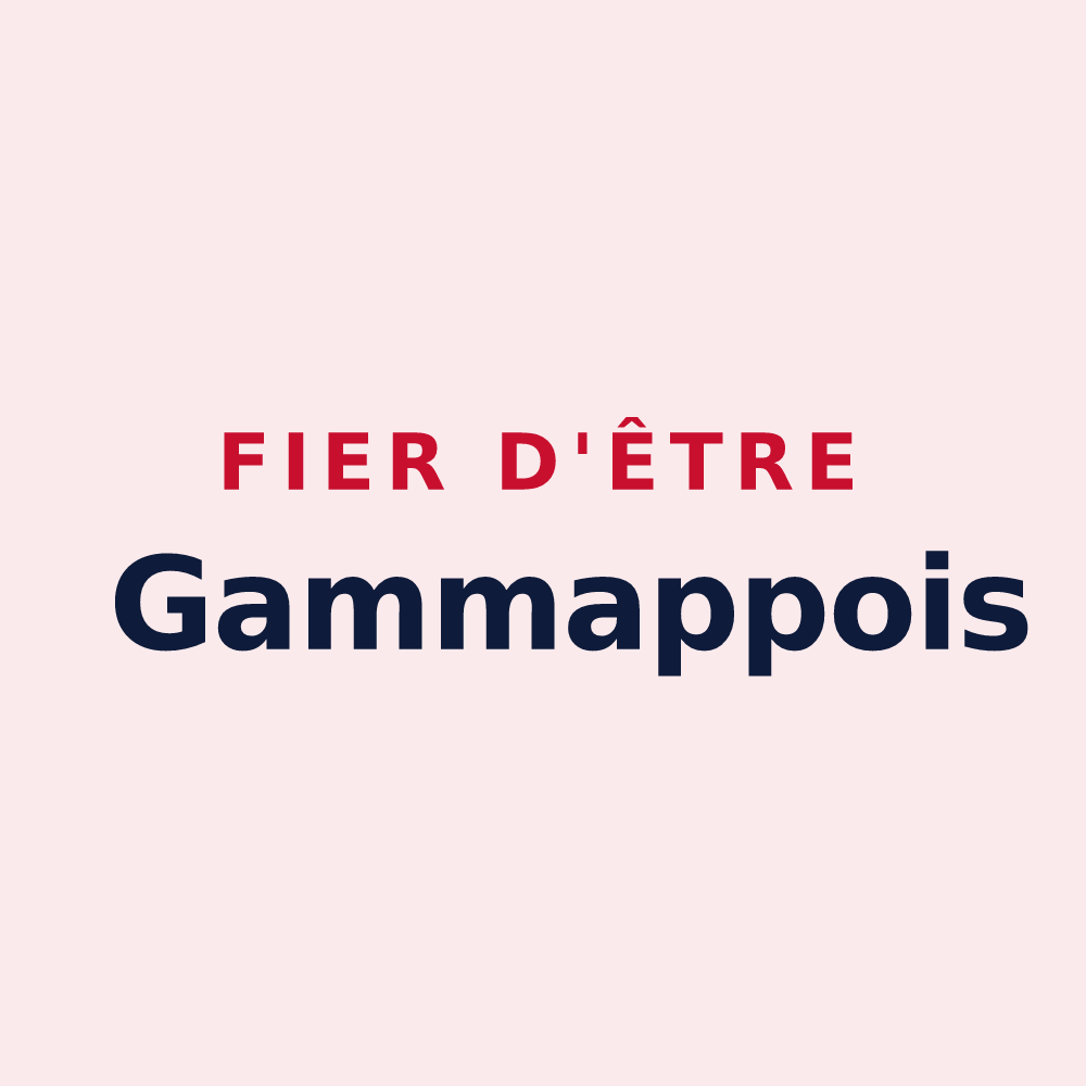 Magnet « Fier d'être Gammappois » — design pour Guémappe