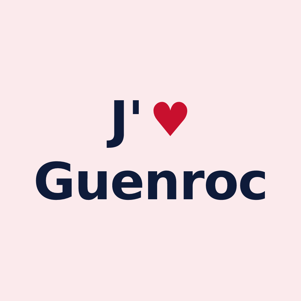 Magnet personnalisé Guenroc — design J'aime Guenroc