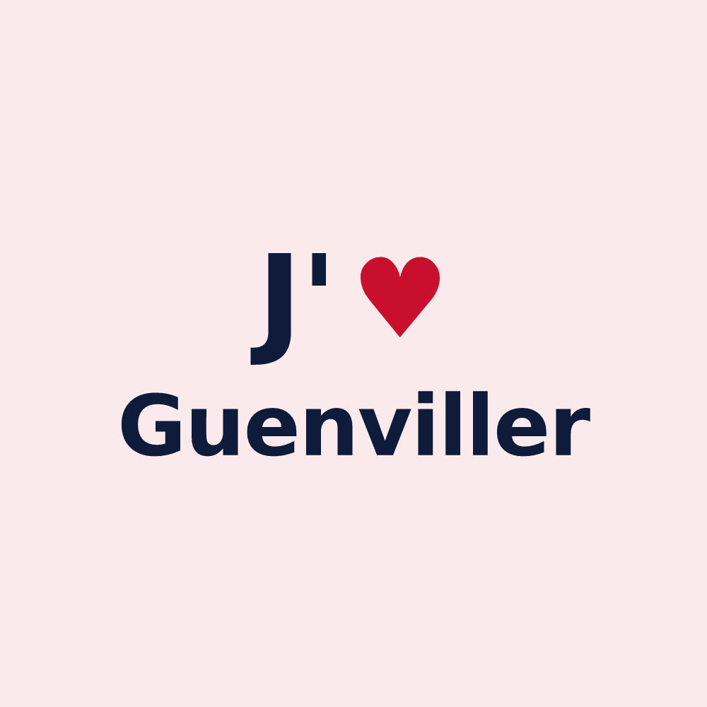 Magnet personnalisé Guenviller — design J'aime Guenviller