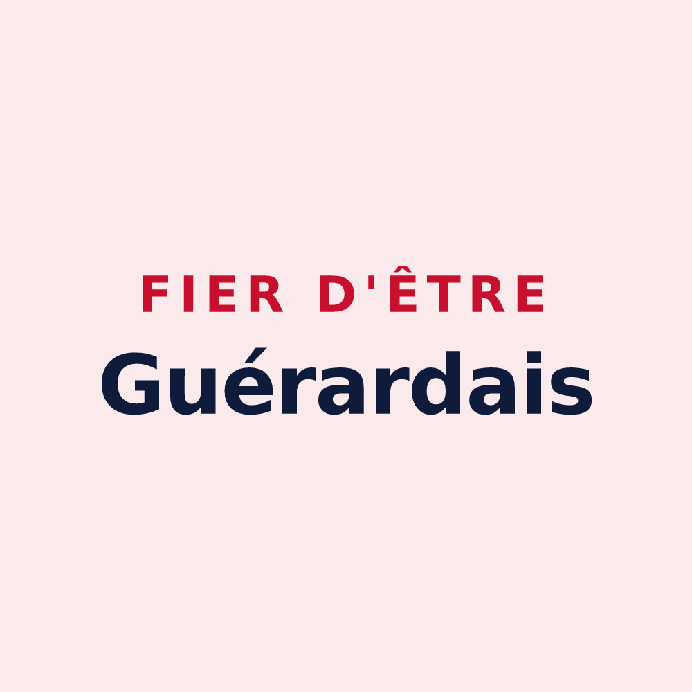 Magnet « Fier d'être Guérardais » — design pour Guérard