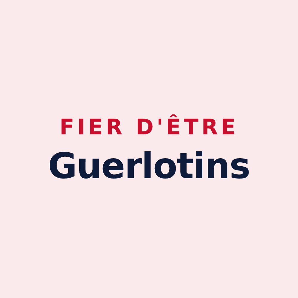 Magnet « Fier d'être Guerlotins » — design pour Guerbigny