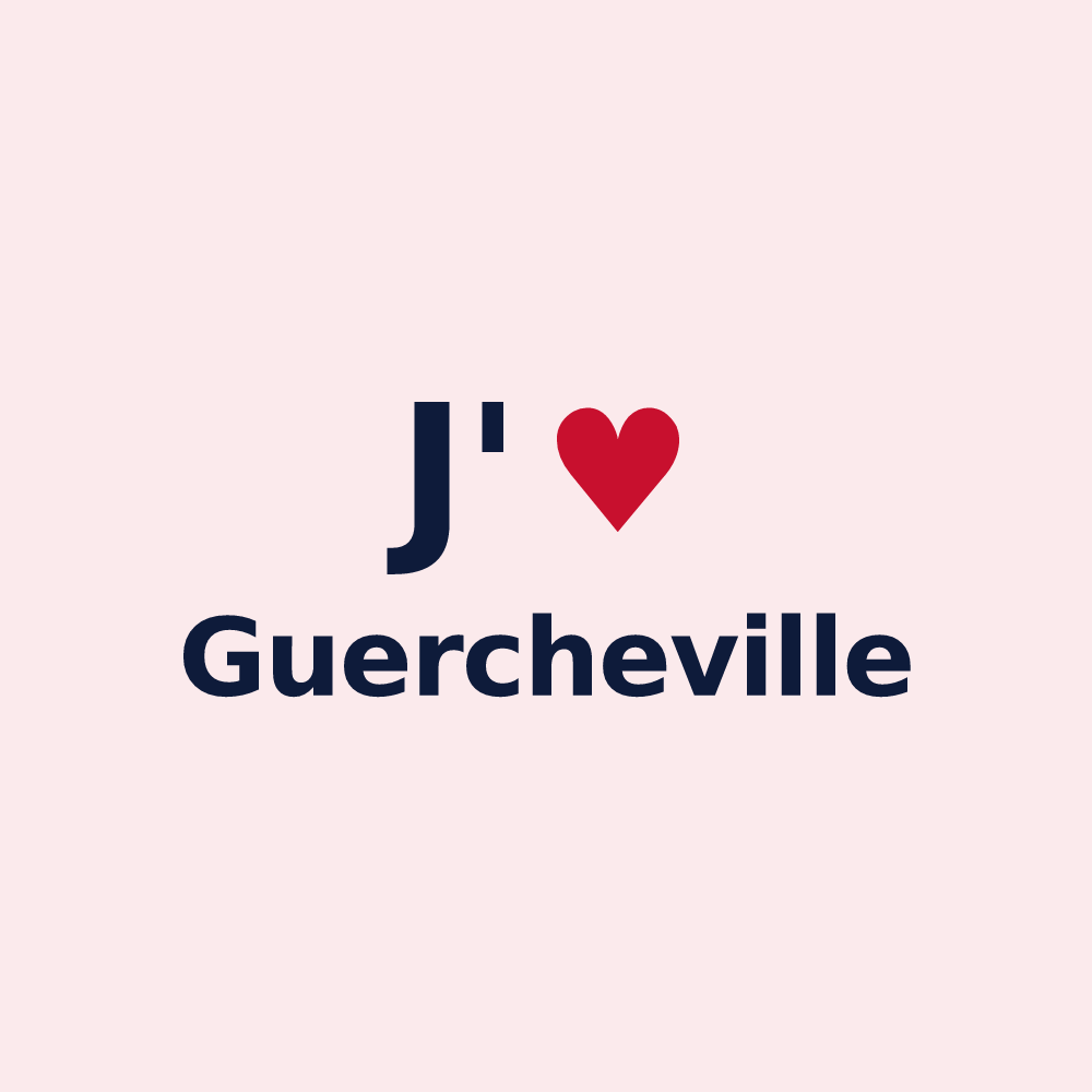 Magnet personnalisé Guercheville — design J'aime Guercheville