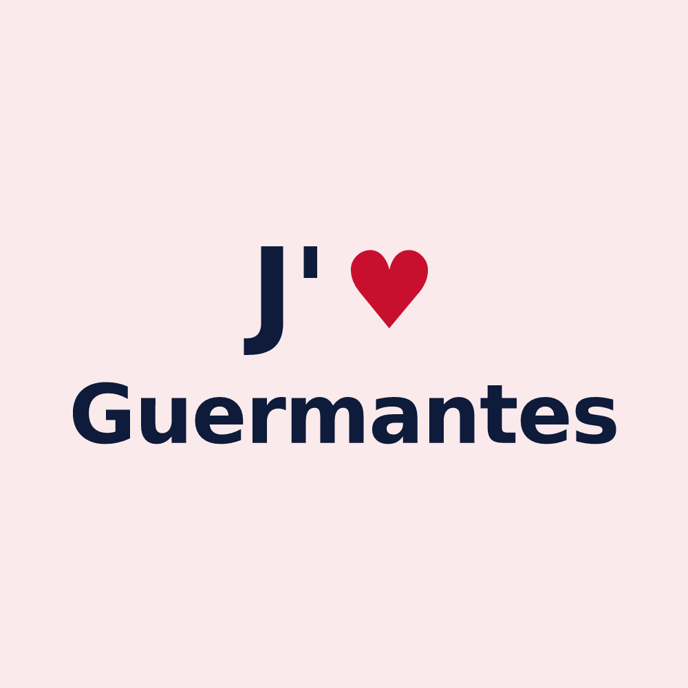 Magnet personnalisé Guermantes — design J'aime Guermantes