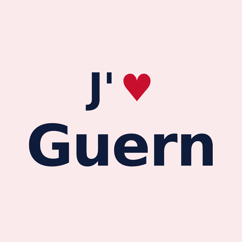 Magnet personnalisé Guern — design J'aime Guern