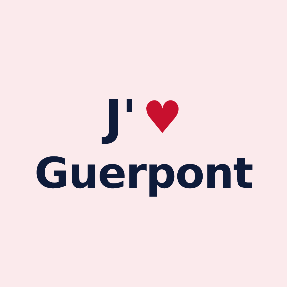 Magnet personnalisé Guerpont — design J'aime Guerpont