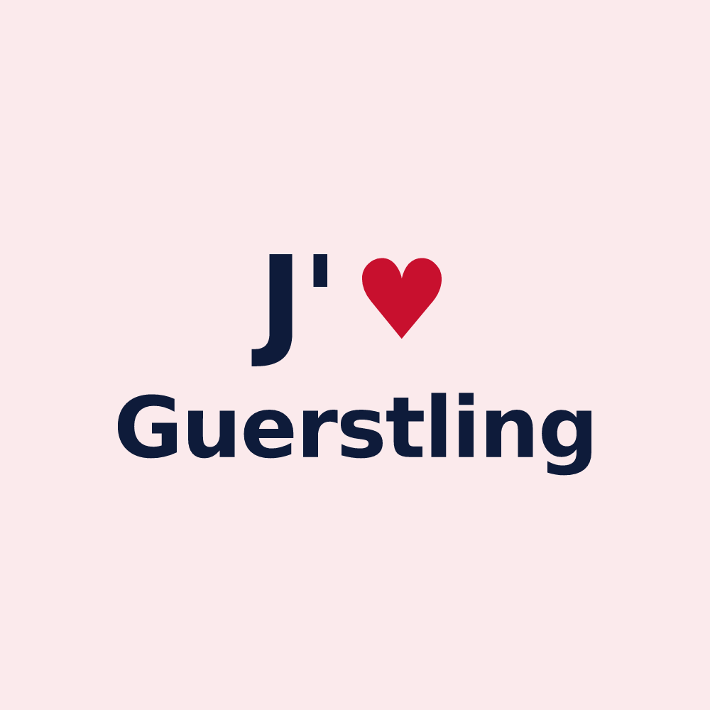 Magnet personnalisé Guerstling — design J'aime Guerstling