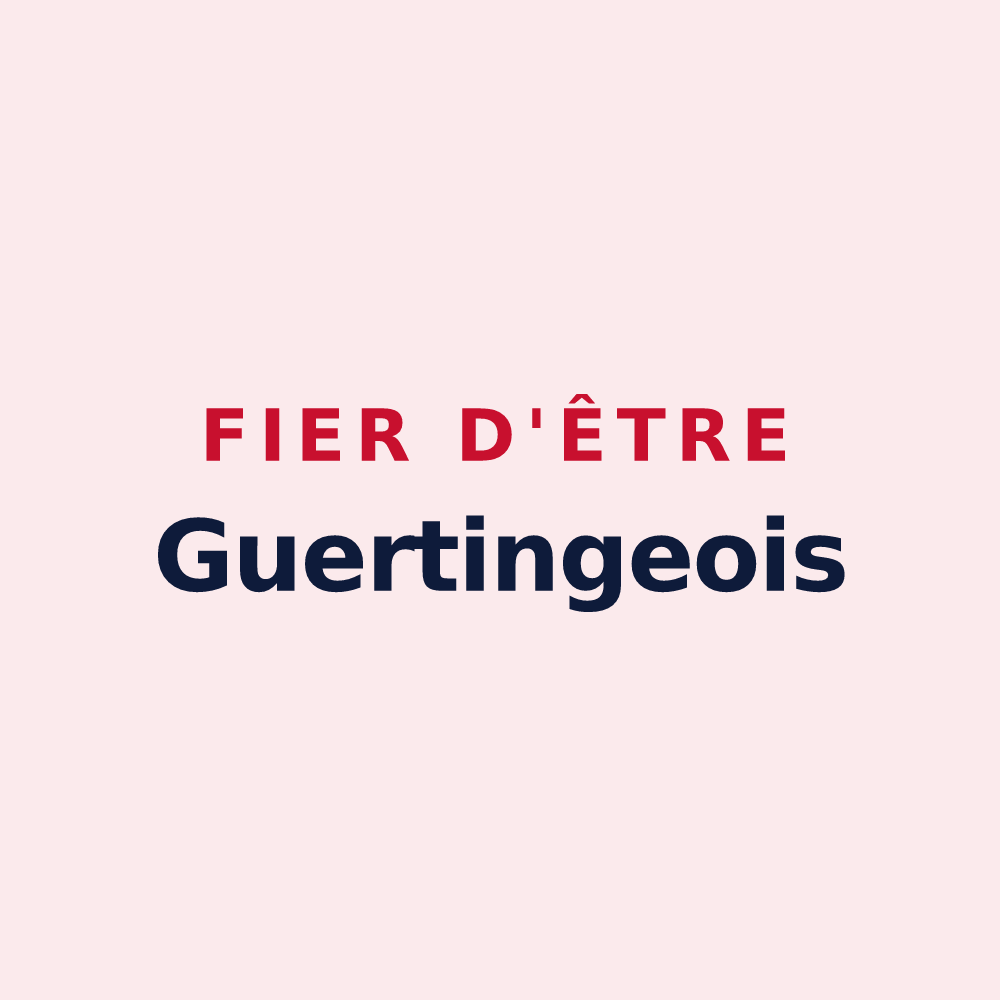Magnet « Fier d'être Guertingeois » — design pour Guerting