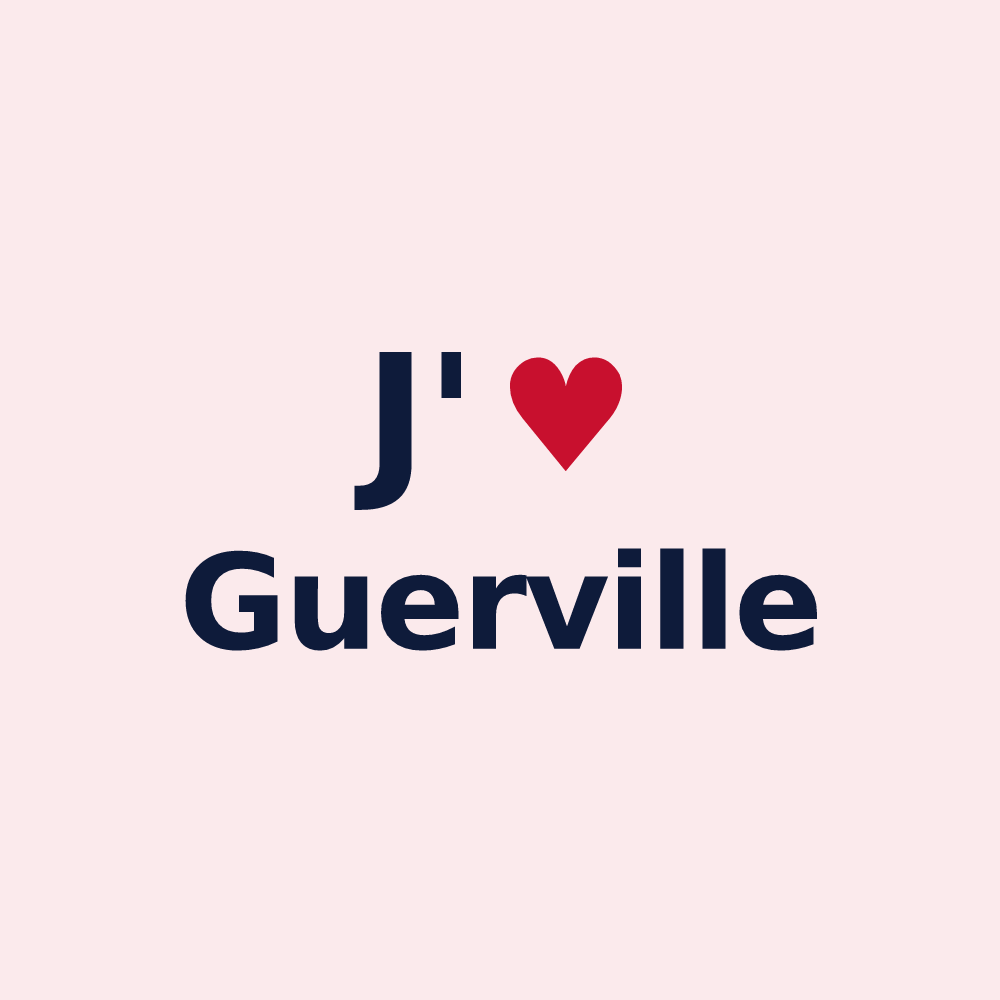 Magnet personnalisé Guerville — design J'aime Guerville