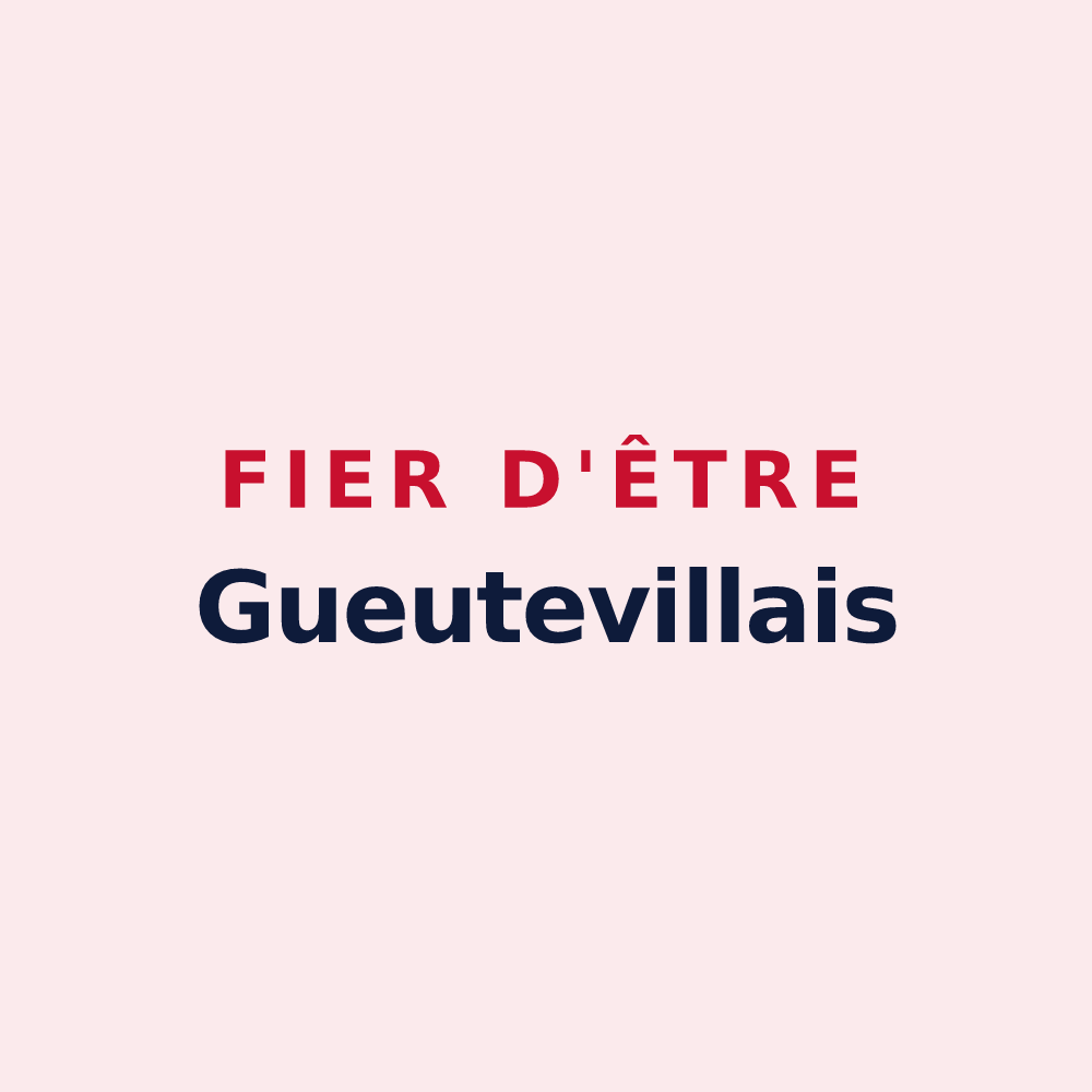 Magnet « Fier d'être Gueutevillais » — design pour Gueutteville-les-Grès
